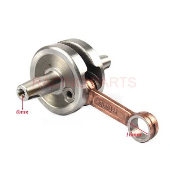

motorcycle parts 2 stroke 49cc 44-6 Full Circle Crank for pocket bike scooter engine Crankshafts parts Mini dirt bike ATV Quads