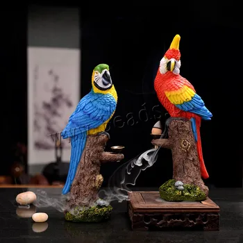 

Creative Parrot Resin Backflow Incense Burner Smoke Waterfall Incense Censer Aromatherapy Furnace Holder Use In Home Office