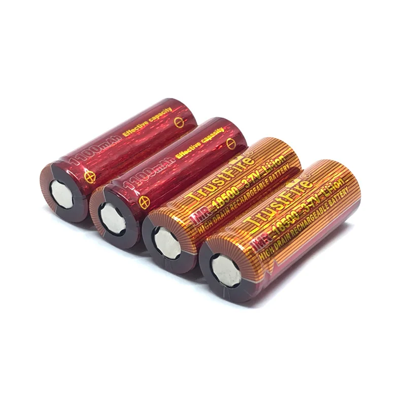 

TrustFire IMR 18500 1100mAh 3.7V Li-ion High Drain Rechargeable Lithium Battery High Magnification 10A Batteries Cell