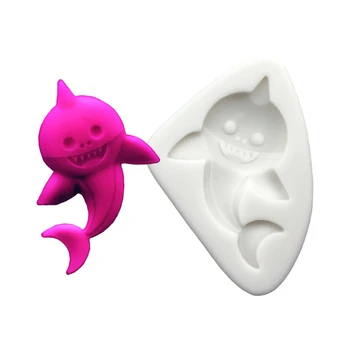 

Wholesale 10 pcs Halloween Dolphin Shape Silicone Mold Sugarcraft Chocolate Cupcake Baking Mold Fondant Cake Decorating Tools
