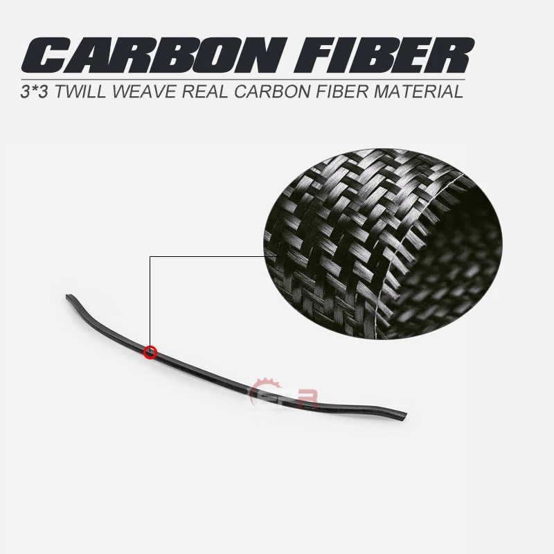 

Car-styling ES Style Carbon Fiber Gurney Flap (For OE wing blade) Glossy Finish Wing Splitter Lip Fit For Honda FK8 CIVIC TYPE-R
