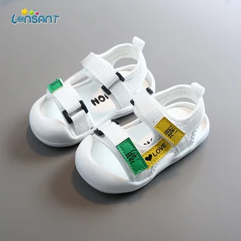 

LONSANT PU Soft Leather Infant Toddler Girl Sandals Summer Baby Shoes Heart Soft Sole Non-Slip Baby Sandals Girls