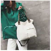 Сумки через плечо для женщин холщовые сумки женская наплечная сумка модная большая дорожная сумка женская сумка