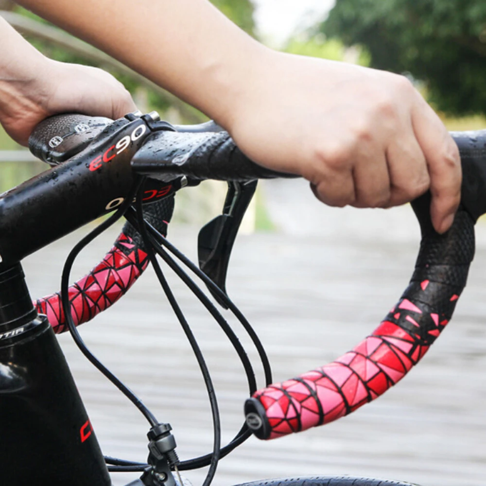 Bicycle Handlebars Belt A Pair of Road Bike Bicycle Handlebars Belt with High Elasticity and Soft Sweat-Absorbent Steering Straps Tape
