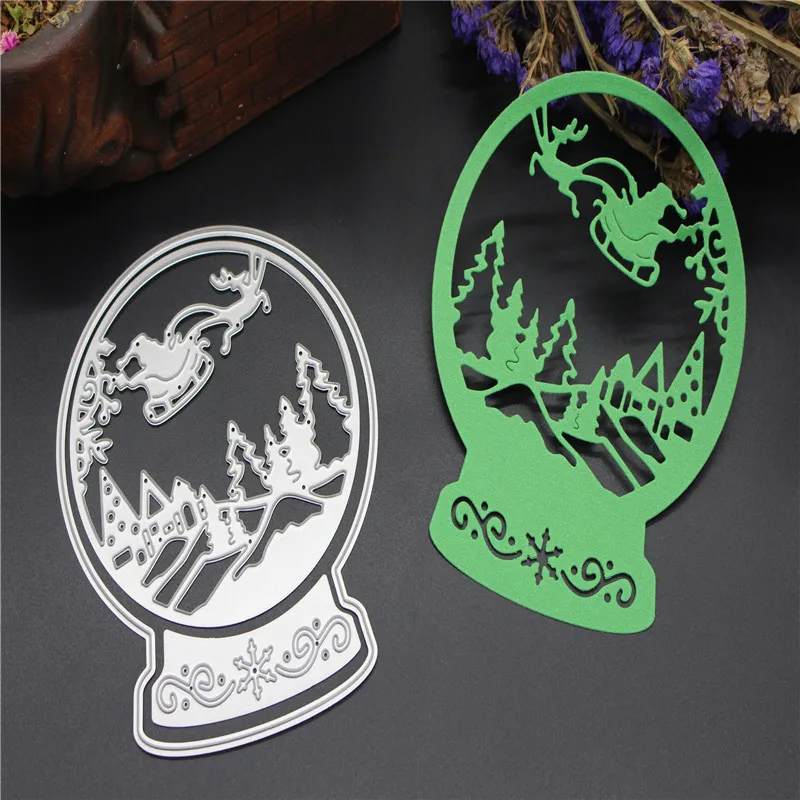 Troqueles Scrapbooking Navideño Troquel De Navidad De Papá Noel, Troquel De Corte De Metal Para Plantillas Corte Acero Carbono