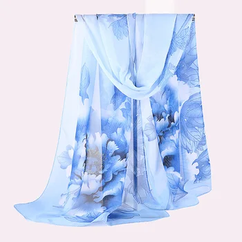 

Women's Square Head Hooded Scarf Women's Chiffon Shawl Wrap Scarf Scarf Shawl White