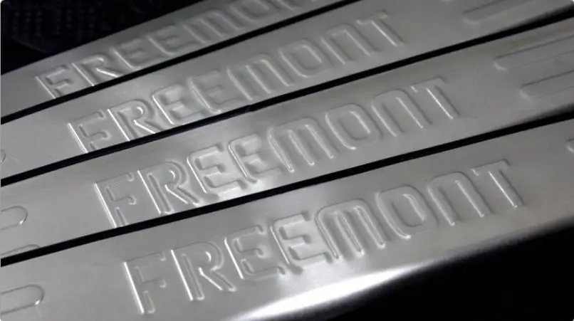 Высокое качество нержавеющая сталь 4 шт./компл. накладки для порогов автомобиля Накладка для fiat freemont 2013- автомобильные аксессуары для стайлинга автомобилей