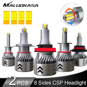 

2PCS LED H7 Headlight Bulb 8 Lines CSP Chip 8000LM 50W 360° Shining H8 H11 Car Fog lights HB3 9005 HB4 9006 LED H1 Auto Lamp 12V