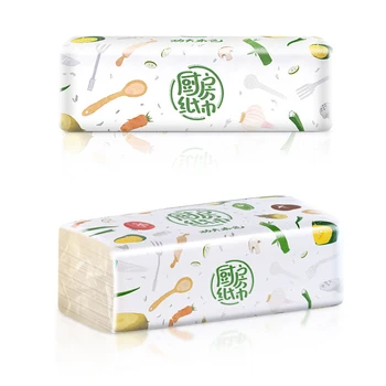 

Newest 3 Packs Strong Oil-absorbing Kitchen Tissue Wood Pulp Water Absorption Paper Towel