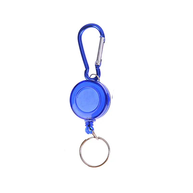 Blue Многофункциональный многоцветный значок катушка выдвижной брелок Recoil yoyo Ski Pass ID держатель для карт брелок стальной шнур - Цвет: Blue