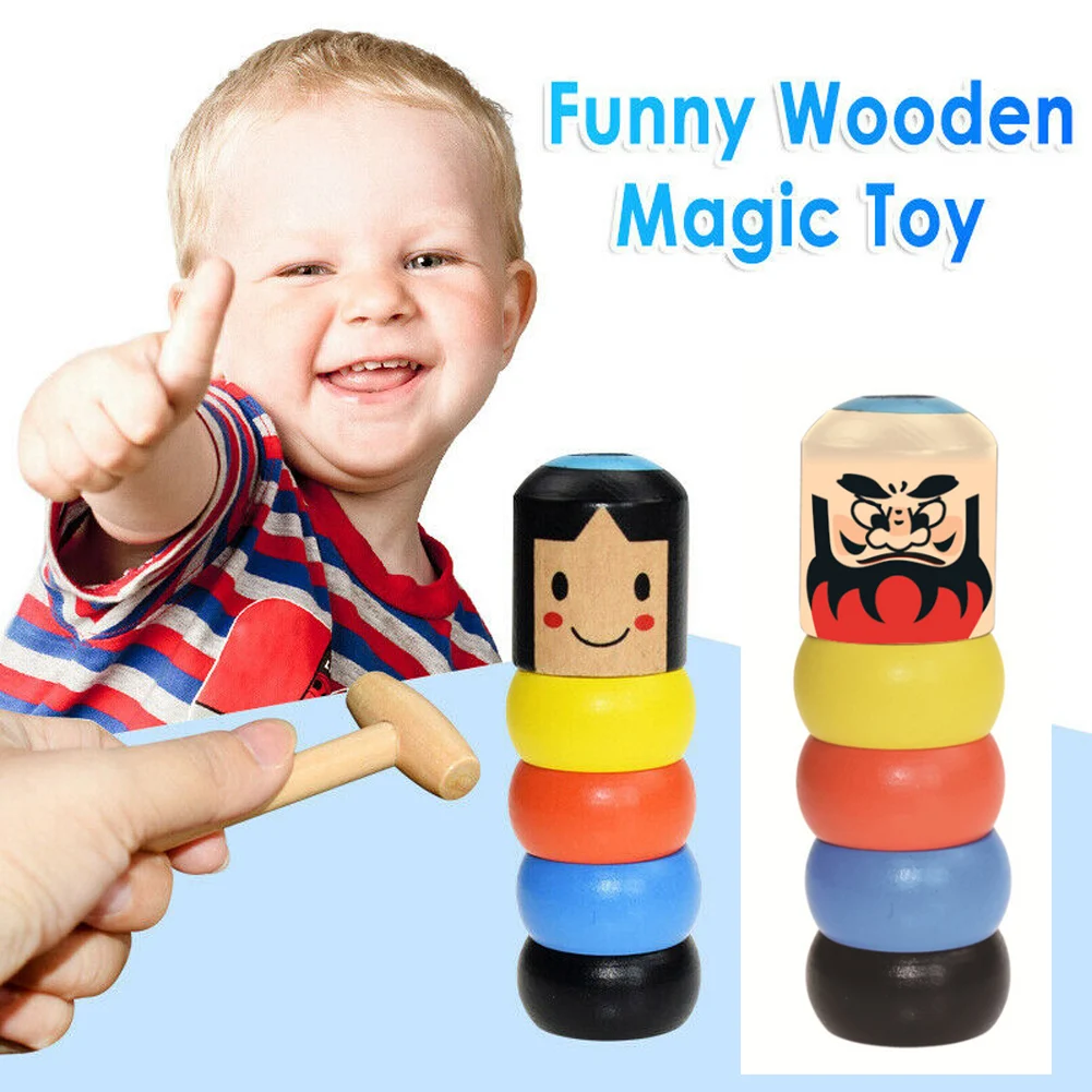 Immortal Daruma Toys,, совершенно новая волшебная бесчеловечная упрямая деревянная игрушка, забавная волшебная игрушка, небьющаяся