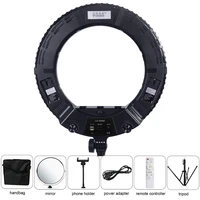 Yidoblo Warm & Cold Light LX-480SII 48W Ring Light Kit LED Ring Lamp SMD LEDS Video Light Lamp Makeup Lighting + Stand (2M)+ Bag 1