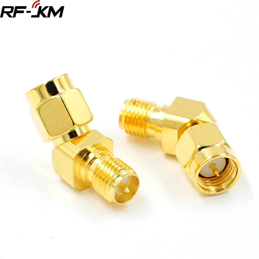 Adaptador de Antena FPV SMA Macho a RP SMA Hembra Dorado Fatshark