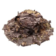 Уличная тактическая Кепка охотничья камуфляжная шляпа армейская Военная анти-царапина бионический лист Маскировка круглая шляпа кленовый лист солнцезащитная Кепка