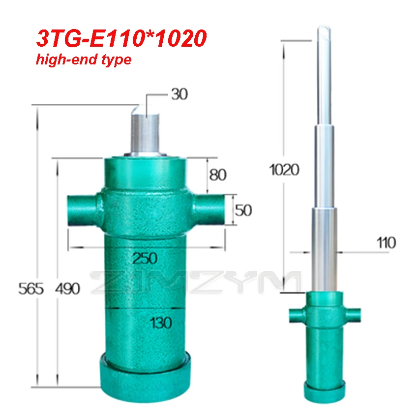 

Hydraulic Tool Single-acting Multi-section Sleeve Type Hydraulic Cylinder Heavy Duty Dump Truck Lifting Top Accessories 1020mm