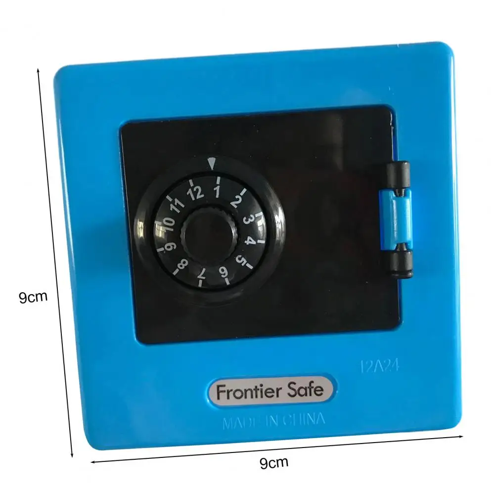 Saving Bank Toy Fun Compact Plastic Safe Piggy Bank Toy  Mini Piggy Gift Safe Case Password Portable With Key Money Storage Box 3