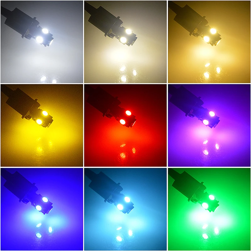 500x T10 светодиодный W5W автомобильный светильник Luces 5 5050 SMD светодиодный CANBUS Para авто внутренний боковой светильник s лампа для номерного знака DC 12 В 168 194 501