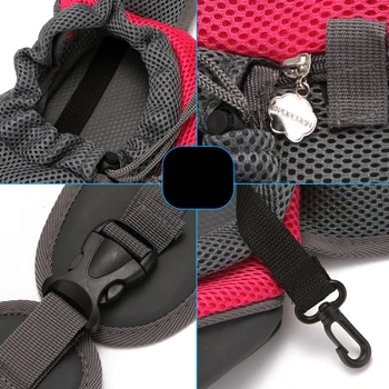 Pet Puppy Carrier S/L Outdoor Travel Dog Shoulder Bag Mesh Oxford Single Comfort Sling Handbag Tote Pouch 4