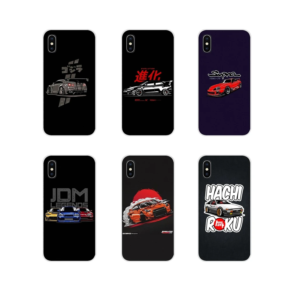 Для Apple iPhone X XR XS 11Pro MAX 4S 5C SE 6S 7 8 Plus ipod touch 5 6 Автомобильные аксессуары JDM чехлы для