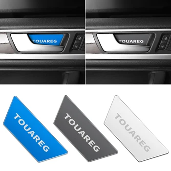 

Stainless Steel Car Inner Door Bowl Sticker Trim interior moulding Cover For Volkswagen VW touareg Accessories
