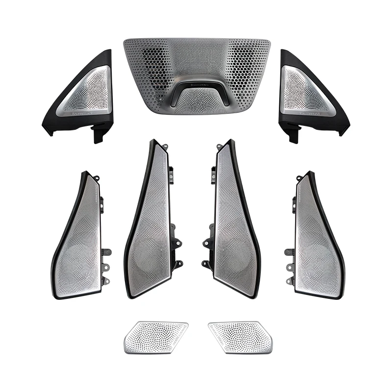 차량용 LED 스피커 전면 후면 문짝 글로우 트위터, 야광 조명 트림, 서브우퍼 오디오 스피커 경적 커버, BMW X6 G06