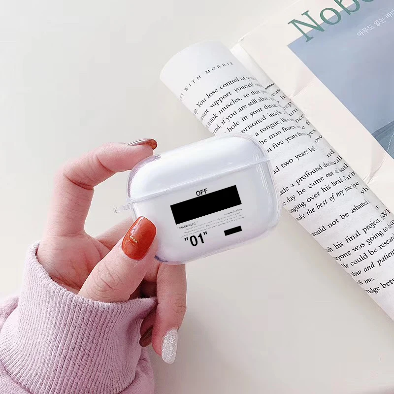 Уличная модная bluetooth-гарнитура, мягкий ТПУ чехол для Airpods Pro 3 2 1, роскошные прозрачные аксессуары, чехол для наушников, белая коробка - Цвет: for Airpods Pro