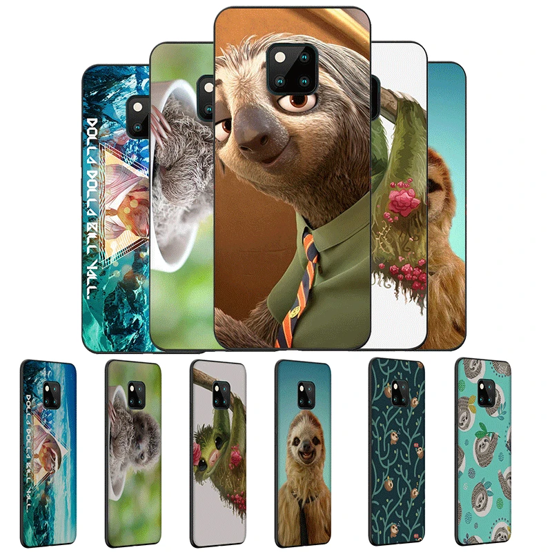 Desxz силиконовый чехол для телефона Huawei Y6 Y5 Y7 Y9 Mate 10 20 Pro Nova 4 2i 2 3 3i Lite серый ленивый и