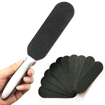

Stainless Steel Double Side Foot File Coarse Grit Fine Grit Sanding Papers Rasping Callus Dead Skin Remover Pedicure Feet Tool