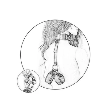 Erotic BDSM Toys Bondage Eroticos Restraint Neck Hand Chastity Sex Toys For Women Adult Games Fetish Slave Handcuffs Sex Shop 3