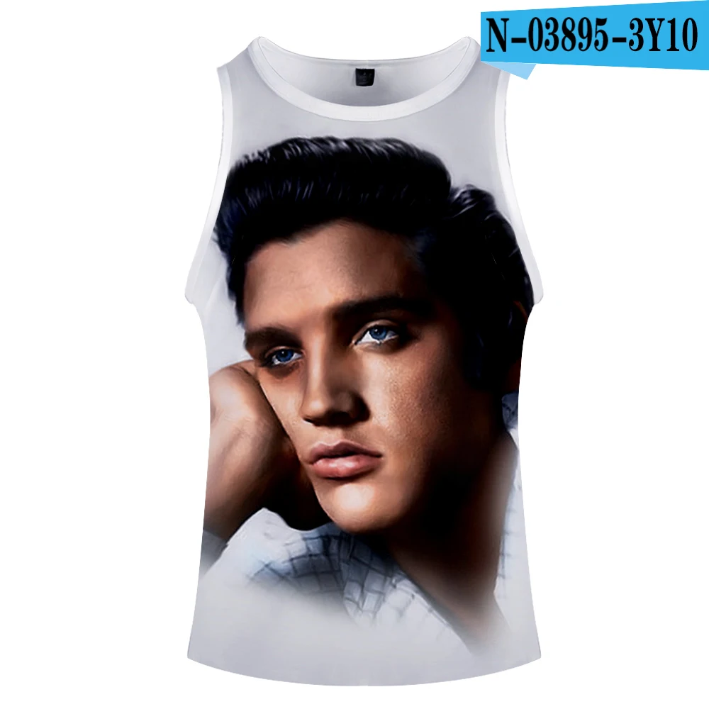 Elvis Presley рок-певец и актер жилет Топ мужской летний жилет без рукавов Мода модный тренд Повседневная одежда жилет - Цвет: N03895