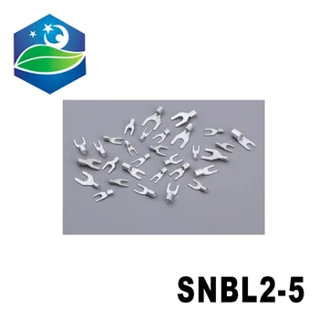

Hot sale Red copper 1000 PCS SNBL2-5 Cold Pressed Terminal Connector 16AWG - 14AWG Fork Type terminal