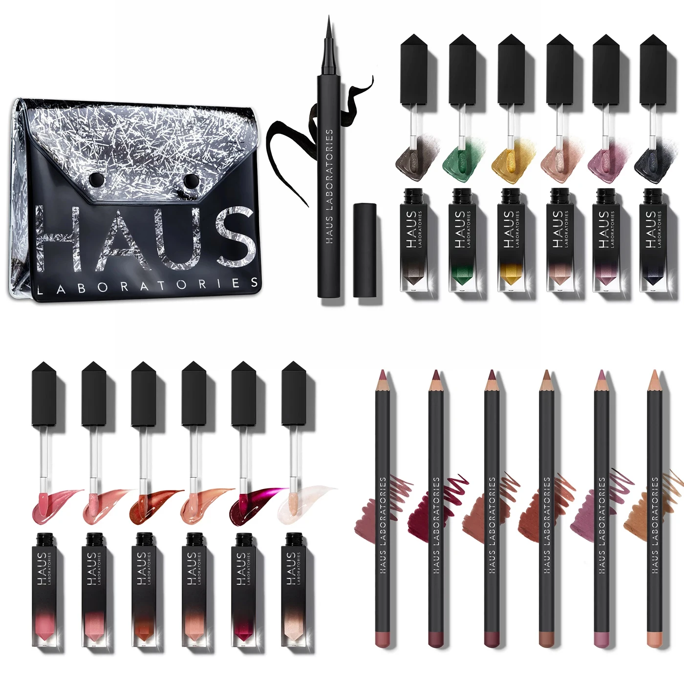 

Haus Laboratories Collections Set LE RIOT LIP GLOSS Liquid Eyeshadow Glam Attack Liquid Shimmer Powder Duo By Lady Gaga cosmetic
