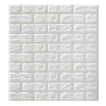 

1pc Lifelike Self-adhesive 3D Brick Panel Decal Wallpaper for Living Room Home Wall Decor