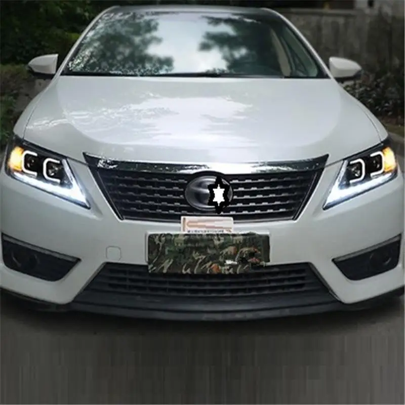 Luces Drl Assessoires Neblineros Led Para Автомобильные дневные ходовые фары Задние Автомобильные фары в сборе 12 13 14 для Toyota Camry