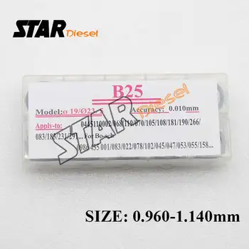 

B25 50 PCS common rail adjustment shim injector lift shim set and CR injectors washer Adjusting washer Size 0.96-1.14mm