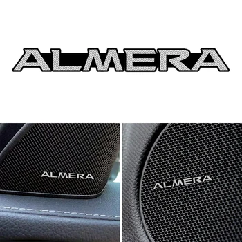 

Car Styling Aluminum Emblem Badge For Nissan ALMERA Teana Skyline Juke Car Speaker audio stickers Decal Decoration