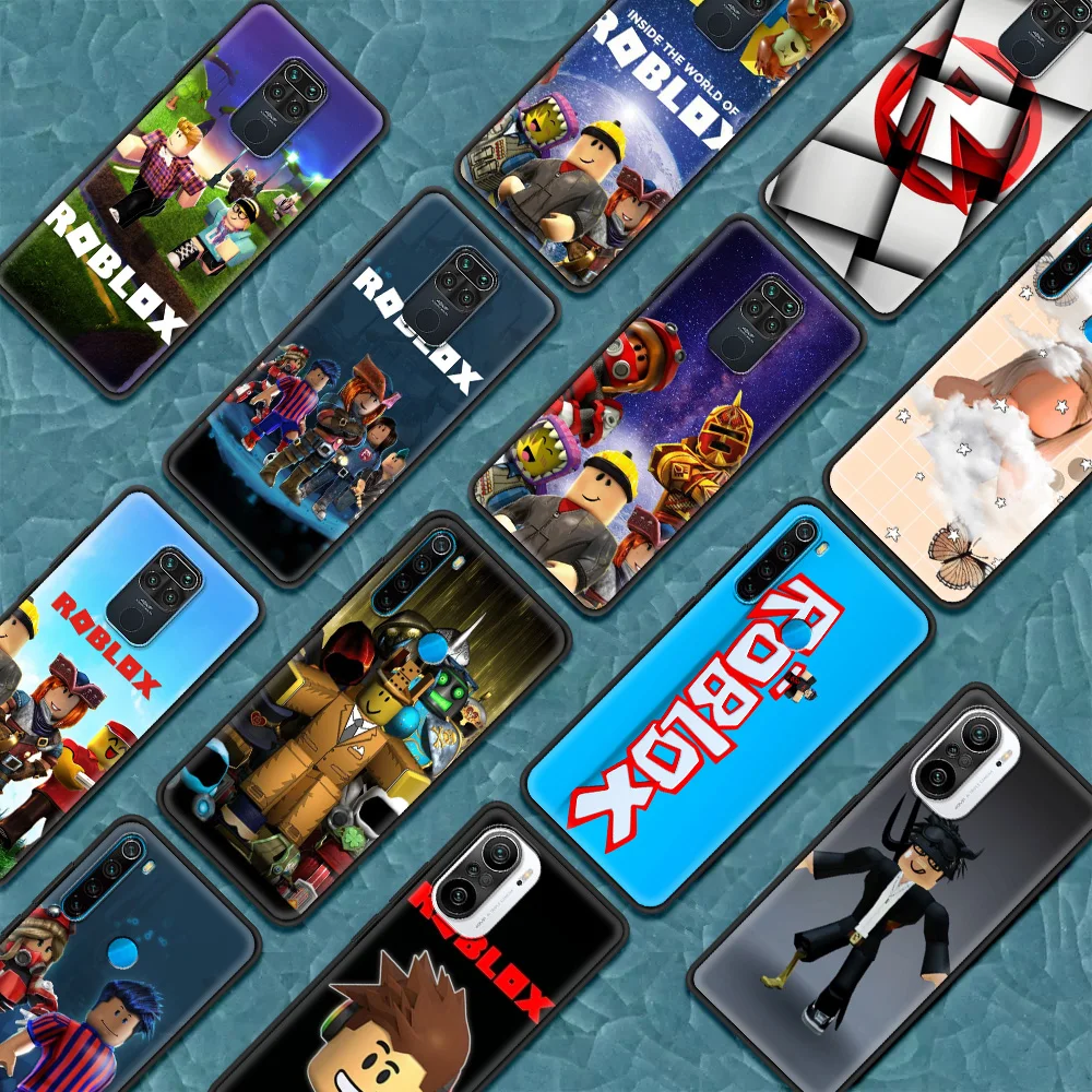 Лидер продаж Роскошный чехол roblox-game для Redmi Note 10 10S 11 9 8 Pro 9T 8T 9S 8A 9A 9C K40 из силикона |