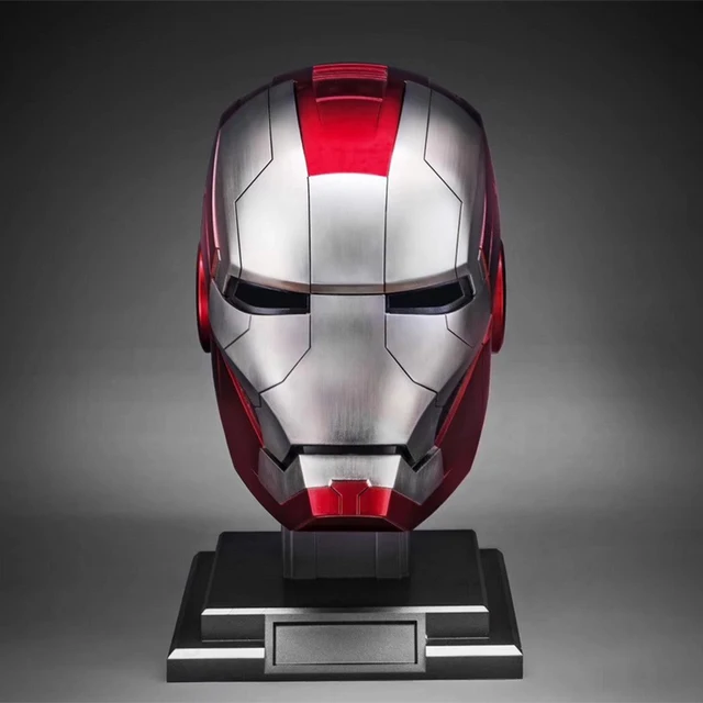 2022 New 1:1 Marvel Iron Man Mk5 Electric Helmet Multi-piece Opening And Closing Helmet Voice Control Eyes Model Adult Toy Gifts 2