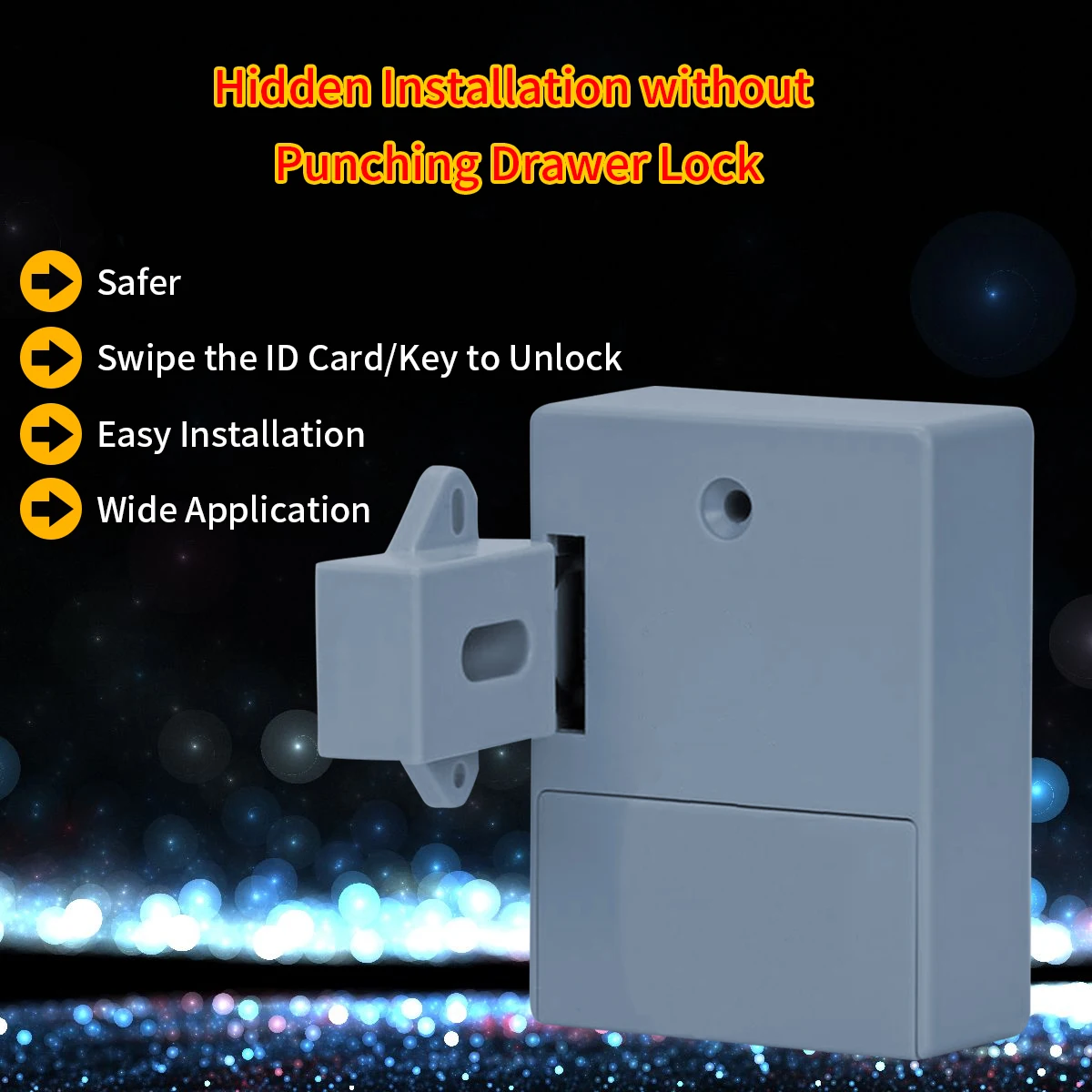 

New Smart Sensor Cabinet Lock Adhesive Drawer Lock Shoe Cabinet Wardrobe Bathroom Inductive Digital Lock