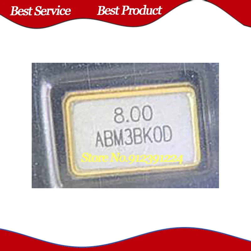 10 Pcs ABM3B-8.000MHZ-10-1-U-T 5032 8MHZ 4P 10PF SMD New and Original In Stock