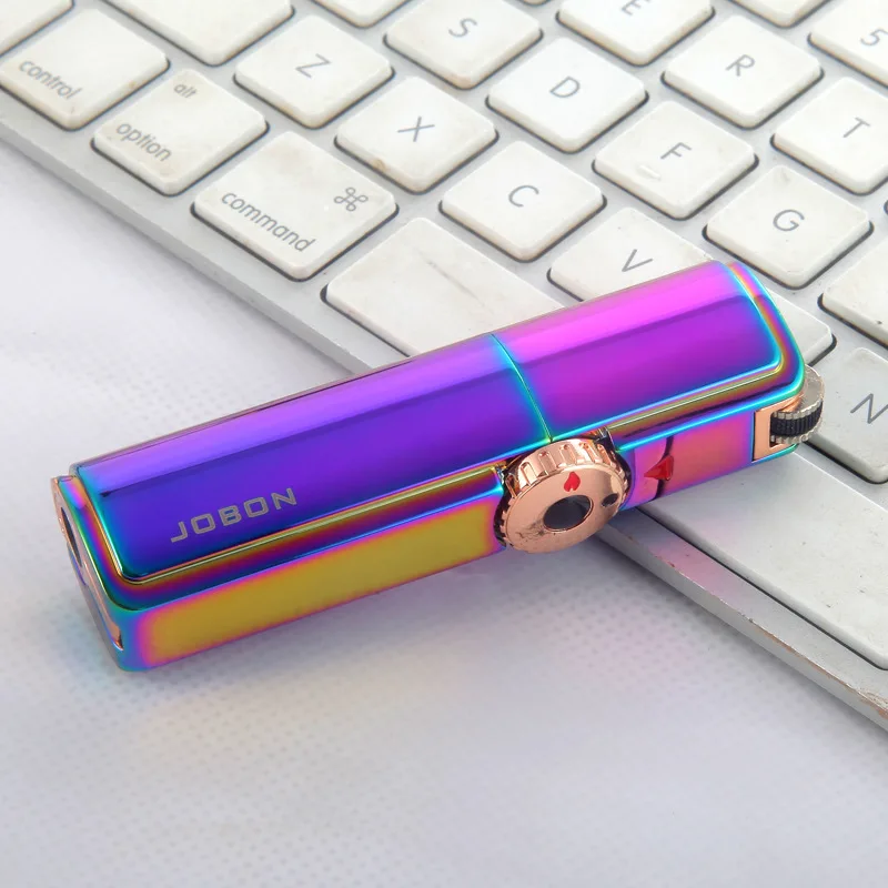 Тройная Зажигалка Jobon трехструйная газовая зажигалка для сигар турбо