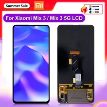 

3A+ 6.39" Super AMOLED For Xiaomi Mix 3 LCD Display Screen Touch Digitizer mix3 Assembly For MI MIX 3 lcd Replacement Parts