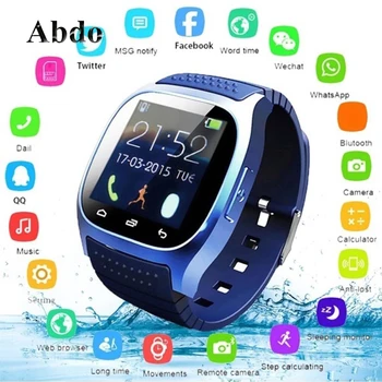 

New m26 bluetooth smart watch wristwatch man woman smartwatch call music pedometer fitness tracker for android smart phone pk a1