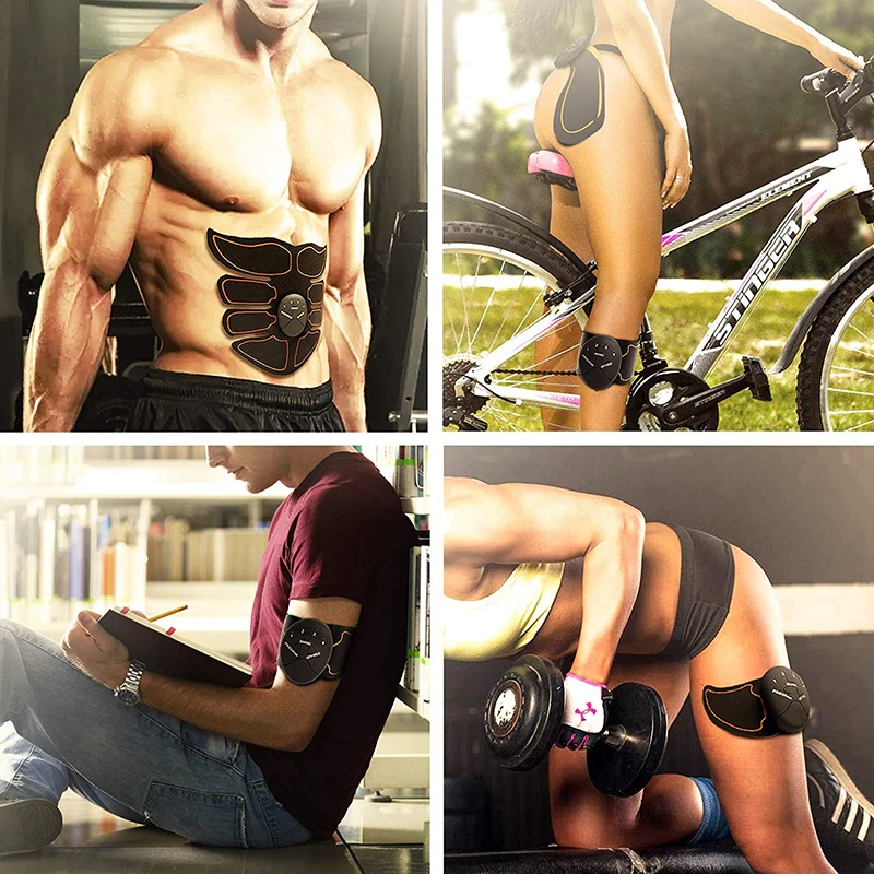 Smart Electrostimulation Muscle Stimulator EMS Abdominal Hip Trainer Buttocks Body Slimming Fitness Massager Weight Loss Fitness