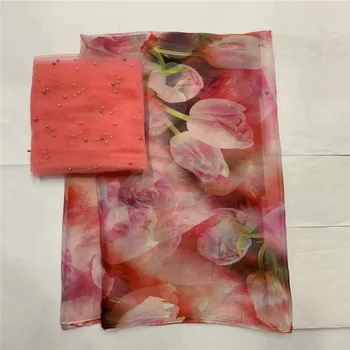 

Hot selling satin silk fabric 5 yards/lot colorfast Nigrian design African wax pattern satin silk fabric for clothing LXE091326