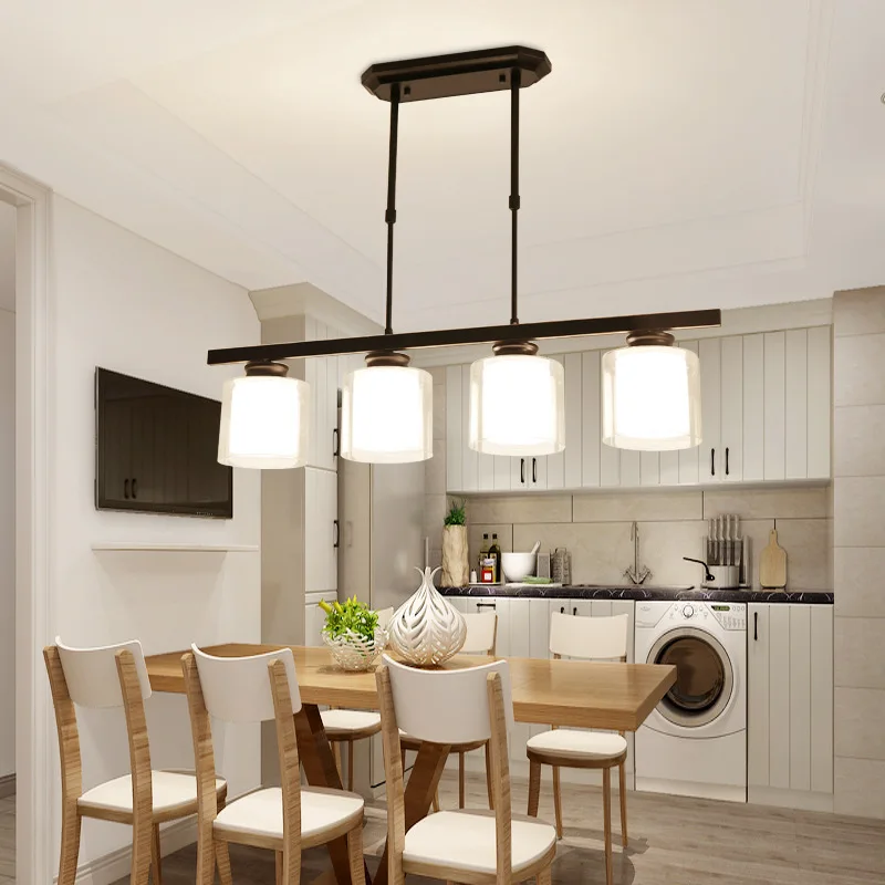 

Northern European-Style Modern Restaurant Chandelier Household Three Head Four Chandelier Simple Bar Counter Dining Room Cashier
