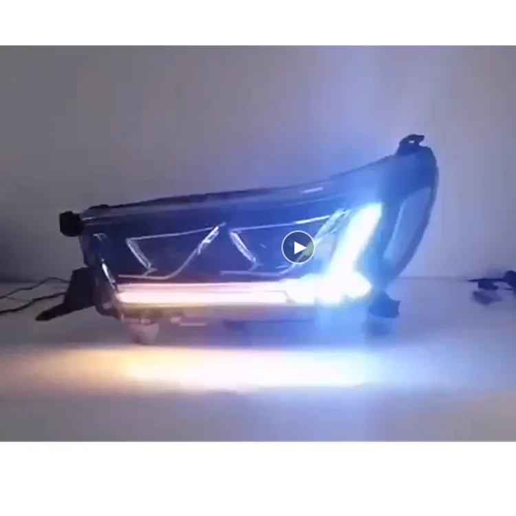 Дизайн светодиодный для- toyota hilux revo и rocco пикап светодиодный налобный фонарь светодиодный или HID светильник источник для revo головной светильник s