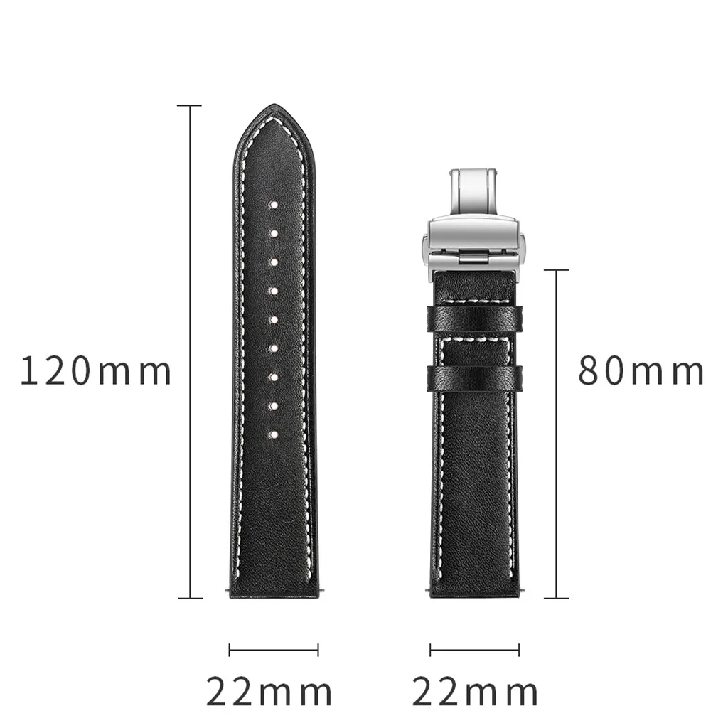 Роскошный кожаный ремешок для Xiaomi Huami AMAZFIT 2/2S Stratos, сменный Браслет, стальной ремешок с пряжкой, браслет на запястье