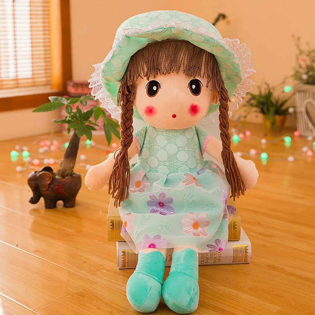 Kawaii кукла мягкая плюшевая игрушка кукла рождественский подарок для девочек 18 Дюймов S feier кукла плюшевая игрушка подарок на день рождения девочка Рождественская плюшевая кукла
