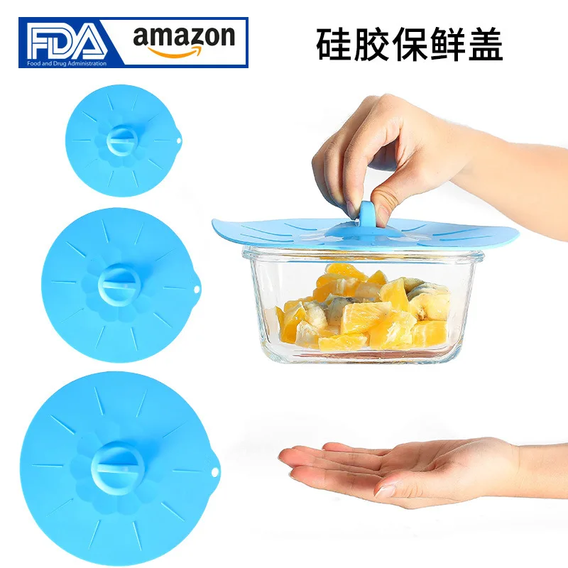 Xuan Juan Direct Supply New Style Food Grade Multi-functional Usage Lid for Airtight Container Three-piece Set Bowl Cover